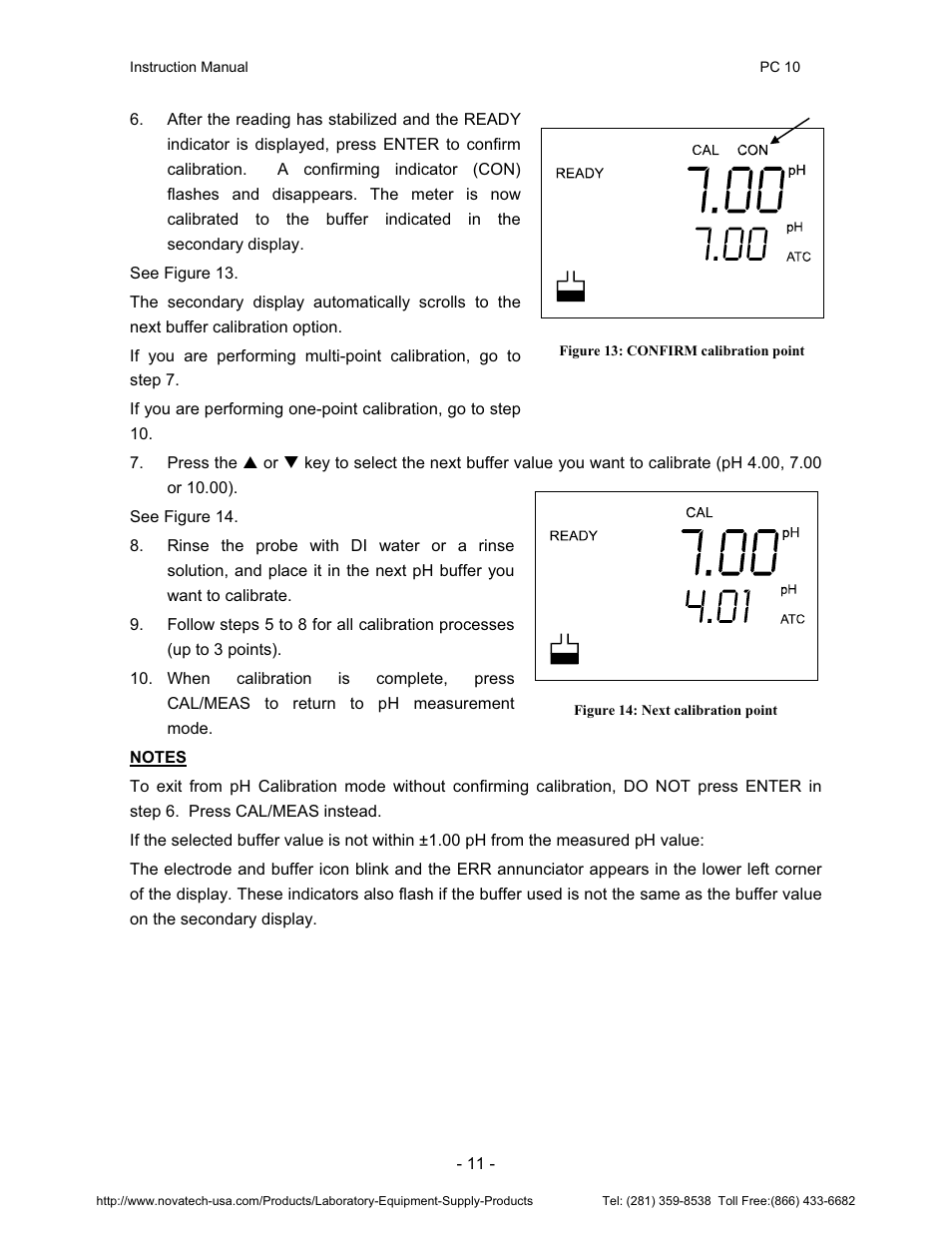 Nova-Tech pH-CON 10 User Manual | Page 15 / 29