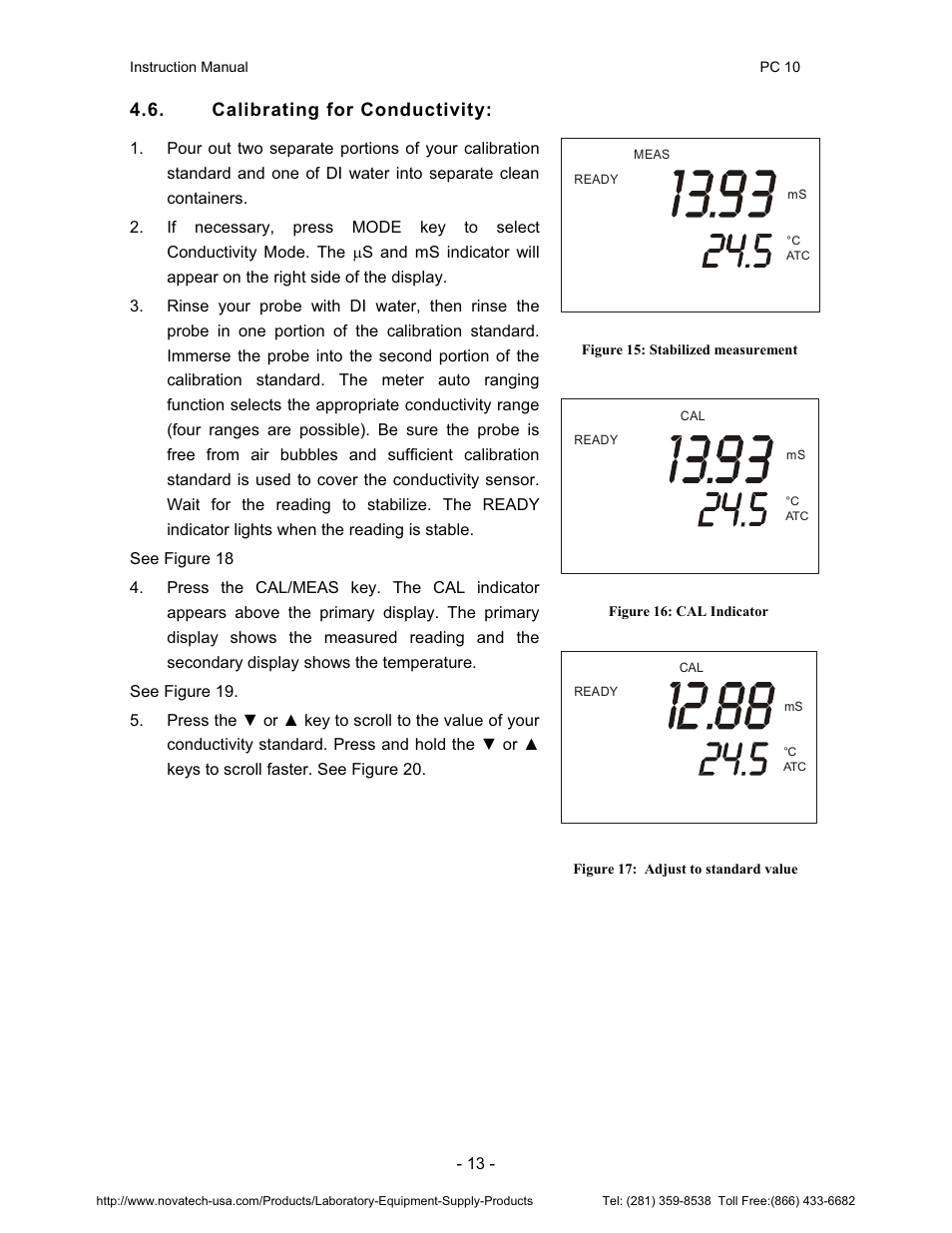 Nova-Tech pH-CON 10 User Manual | Page 17 / 29