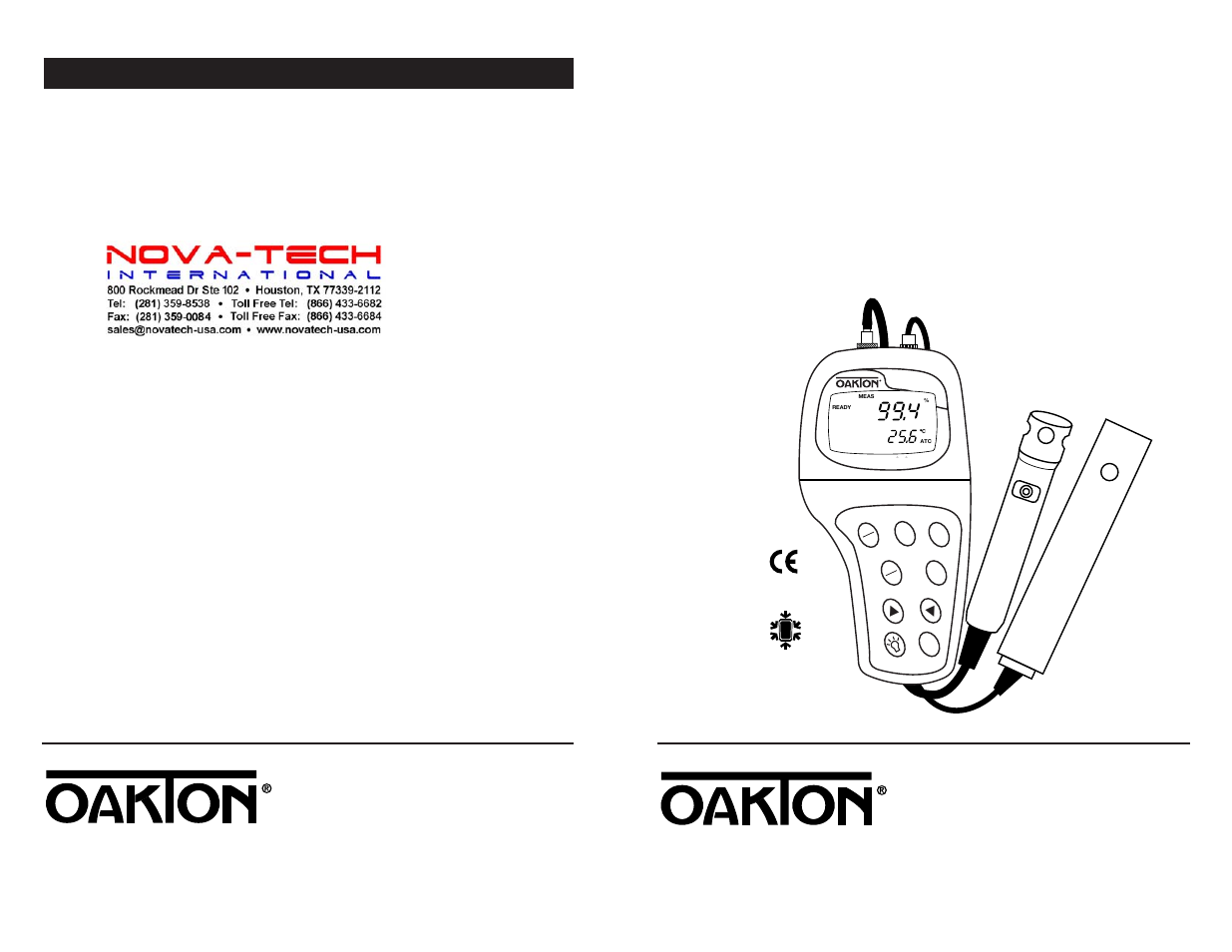 Nova-Tech pH-Dissolved Oxygen Meter User Manual | 35 pages