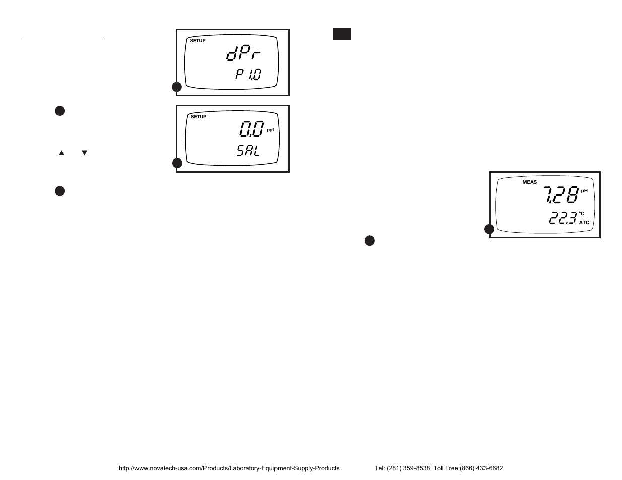 Taking ph measurements | Nova-Tech pH-Dissolved Oxygen Meter User Manual | Page 12 / 35