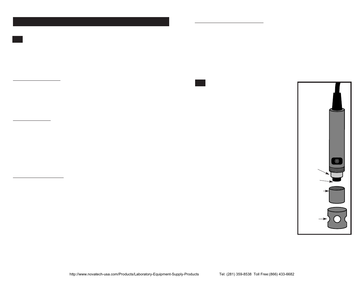 Do probe care, Probe care and maintenance ph electrode care | Nova-Tech pH-Dissolved Oxygen Meter User Manual | Page 29 / 35