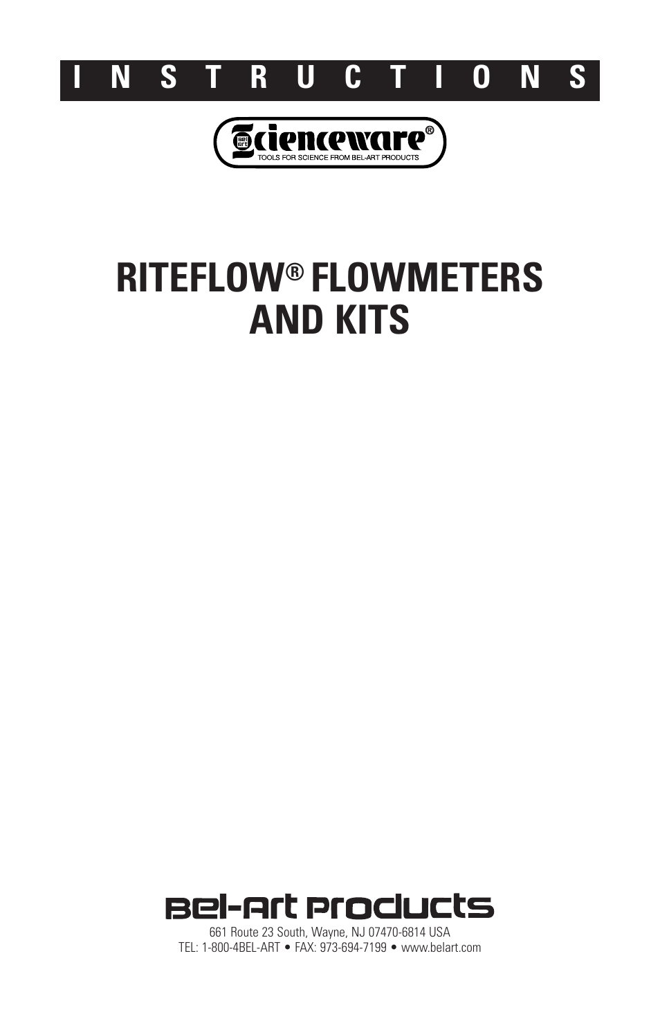 Nova-Tech RITEFLOW FLOWMETERS AND KITS User Manual | 16 pages