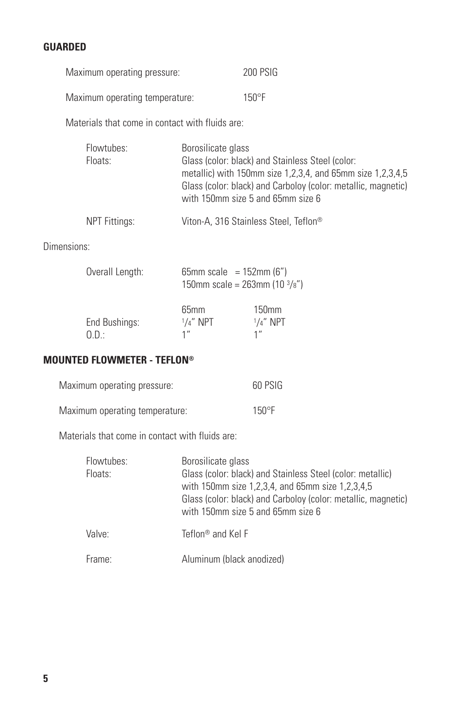 Nova-Tech RITEFLOW FLOWMETERS AND KITS User Manual | Page 6 / 16
