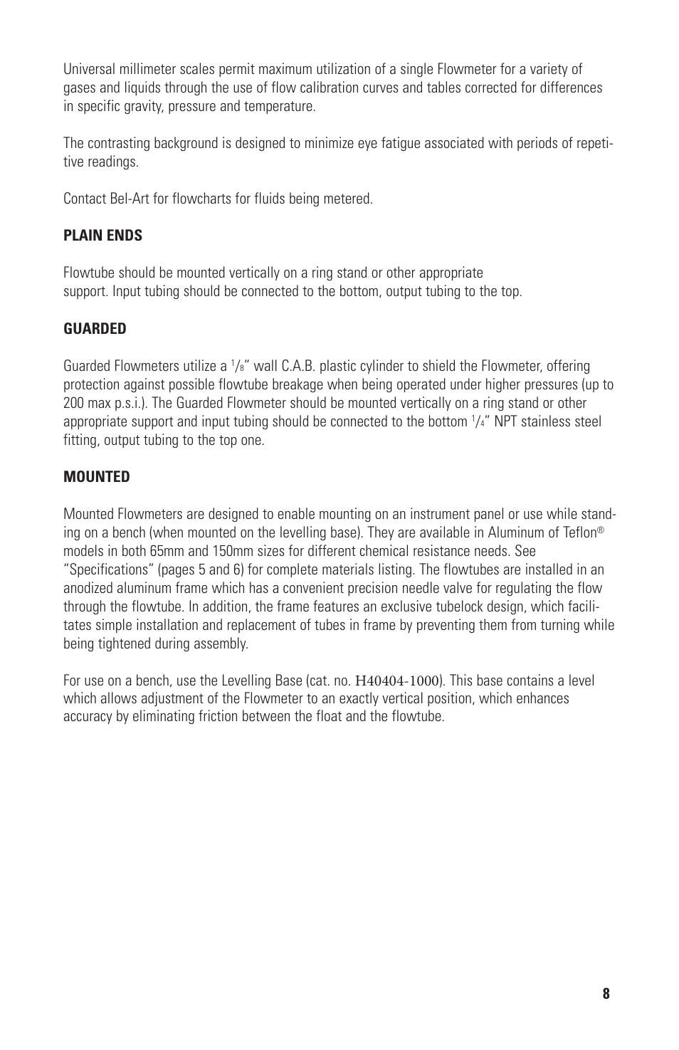 Nova-Tech RITEFLOW FLOWMETERS AND KITS User Manual | Page 9 / 16