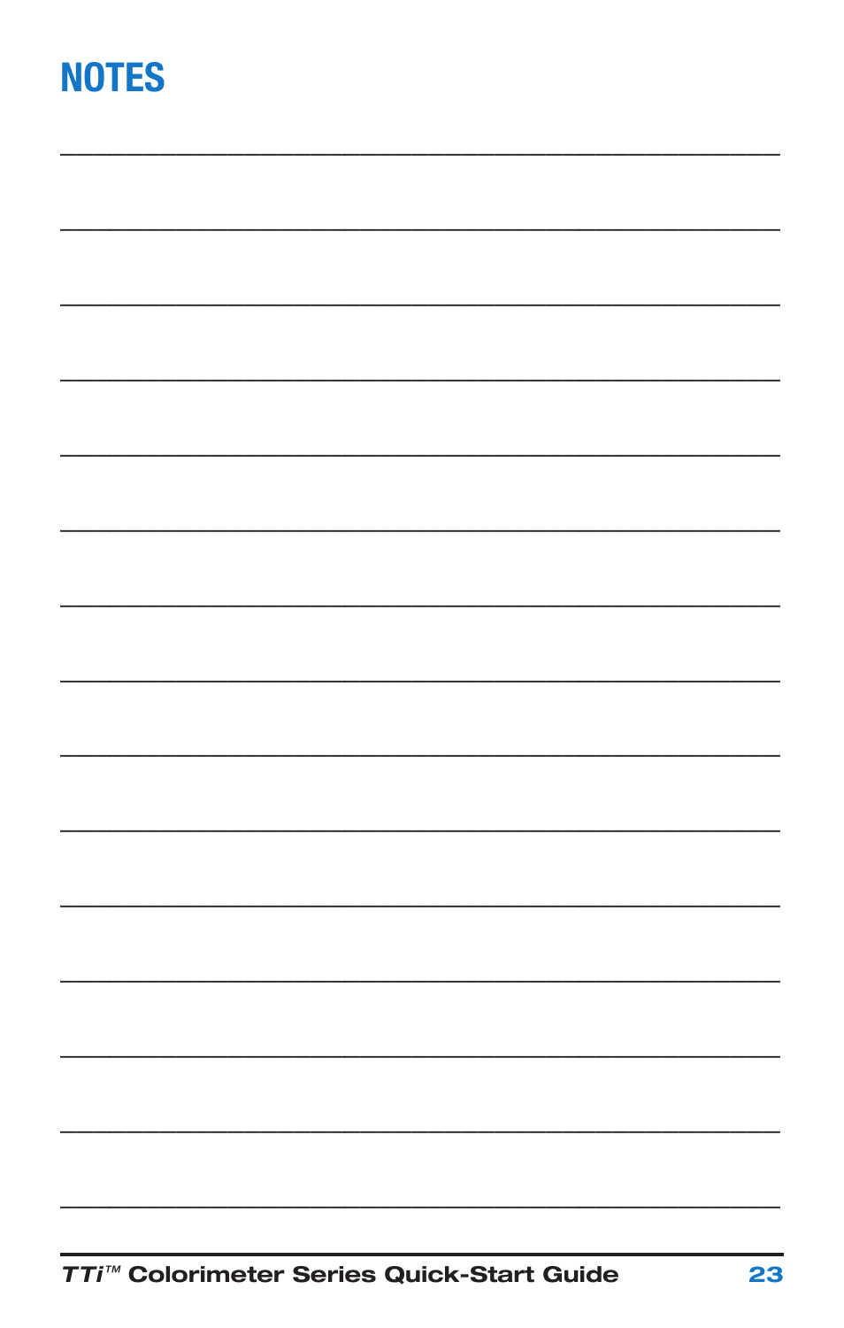 Nova-Tech Taylor M-3000 TTi3000 Colorimeter Series User Manual | Page 27 / 28