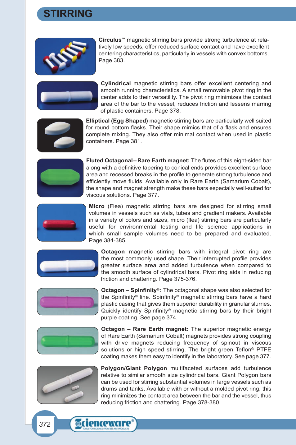 Stirring | Nova-Tech Bel-Art Magnetic Stirring Bars Selection & Use Guide User Manual | Page 3 / 4