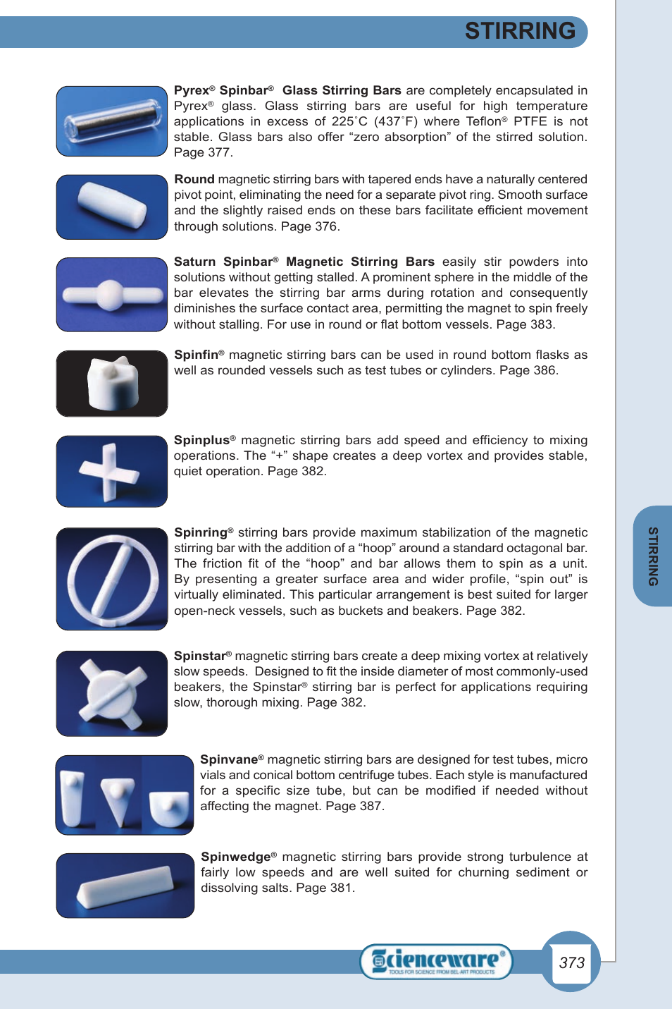 Stirring | Nova-Tech Bel-Art Magnetic Stirring Bars Selection & Use Guide User Manual | Page 4 / 4