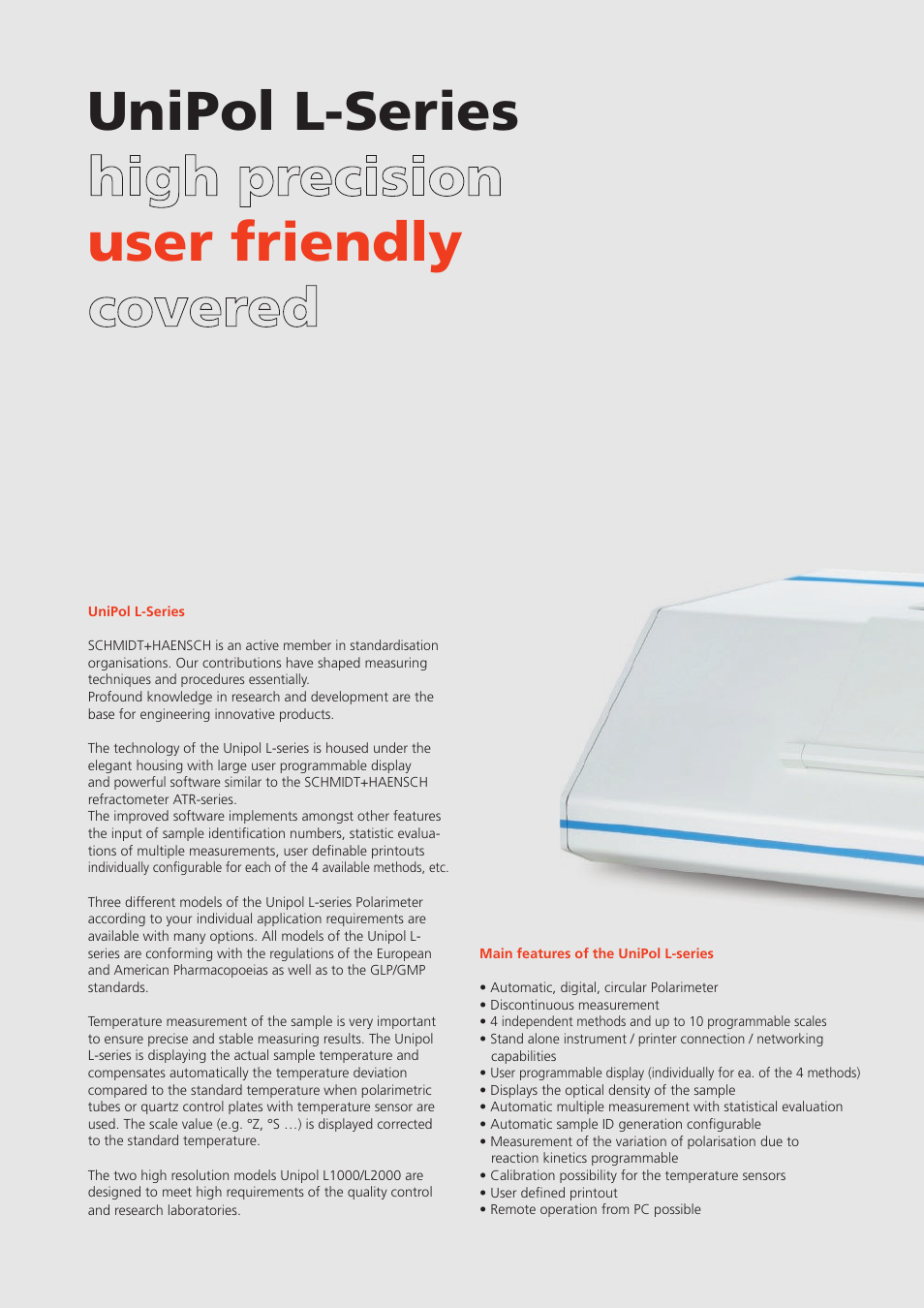 Unipol l-series user friendly | Nova-Tech UniPol L-Series Polarimeters User Manual | Page 2 / 4