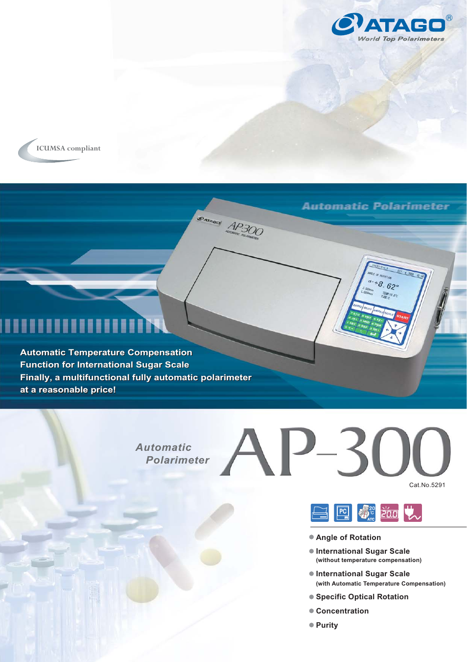 Nova-Tech Atago AP-300 Series Polarimeter User Manual | 4 pages