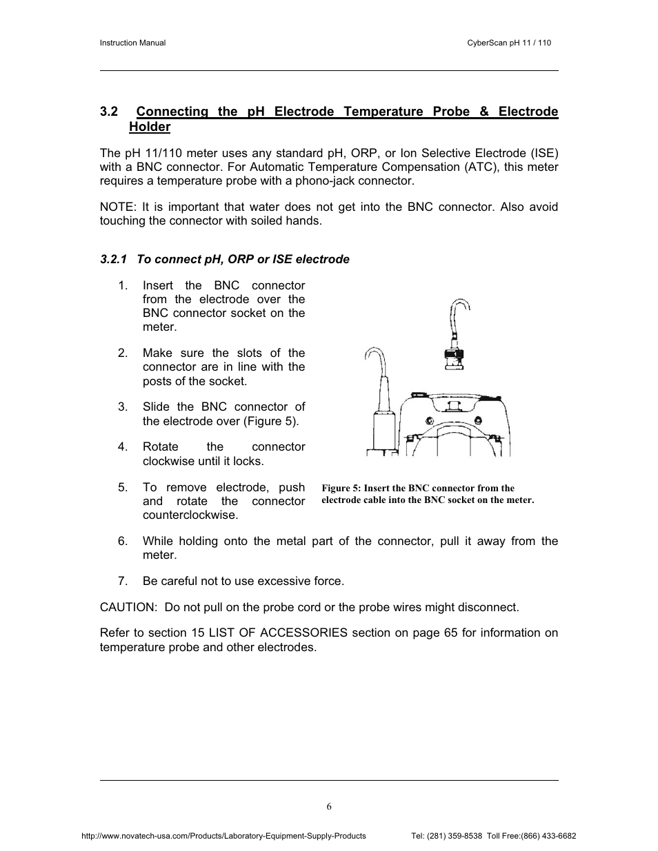 Nova-Tech pH 110 User Manual | Page 10 / 76