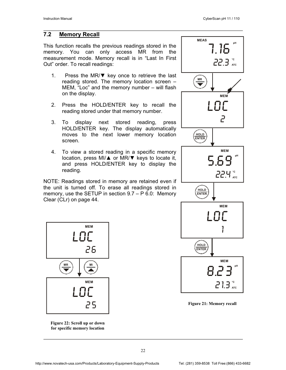 Nova-Tech pH 110 User Manual | Page 26 / 76