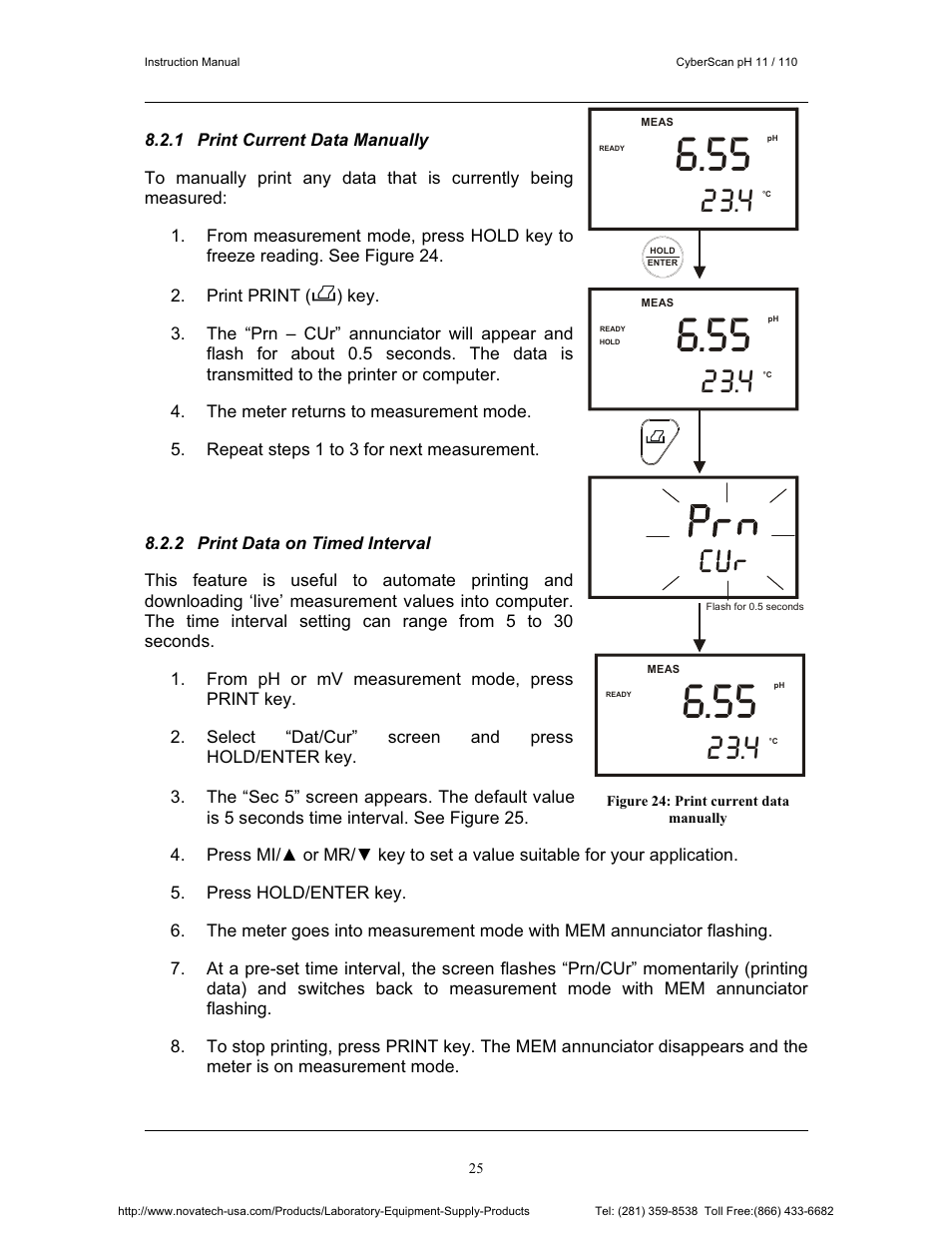 Nova-Tech pH 110 User Manual | Page 29 / 76