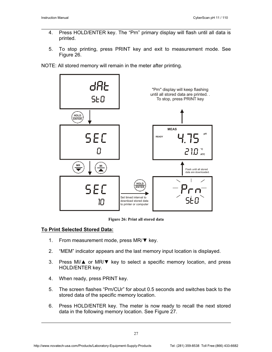 Sec 4.75 | Nova-Tech pH 110 User Manual | Page 31 / 76