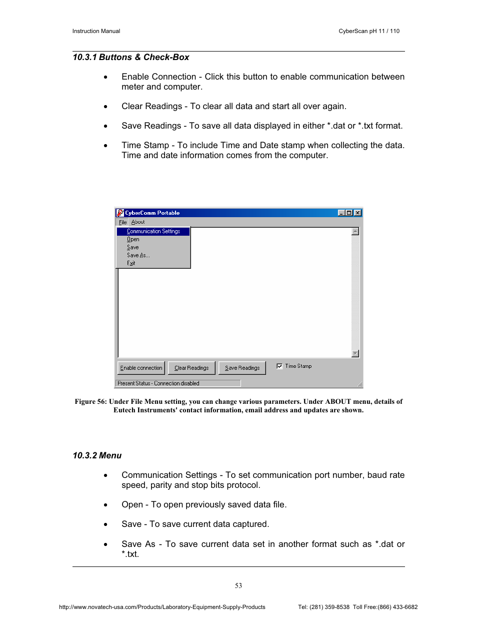 Nova-Tech pH 110 User Manual | Page 57 / 76