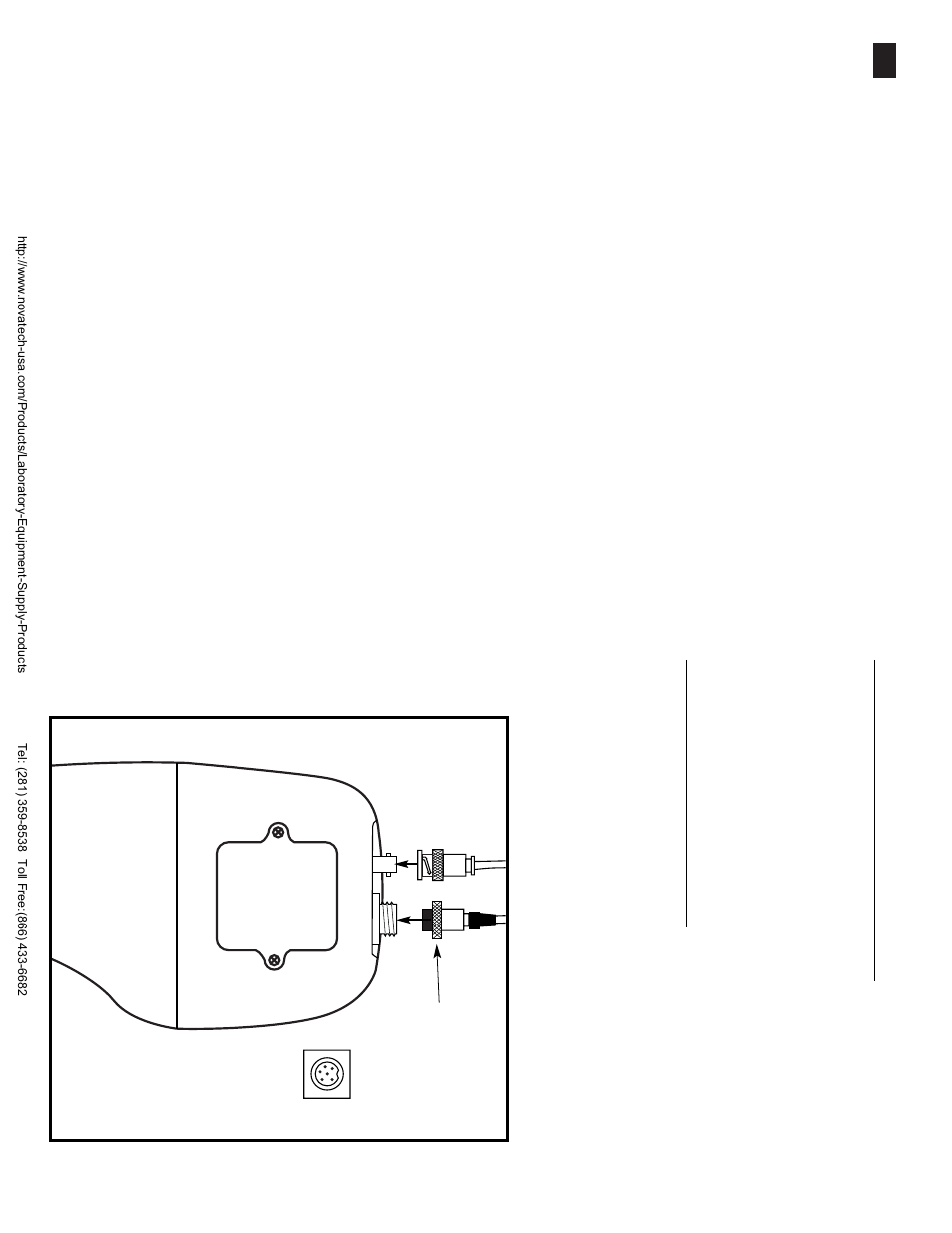 Connecting the electrode and t emperature probe | Nova-Tech pH 310 User Manual | Page 5 / 24