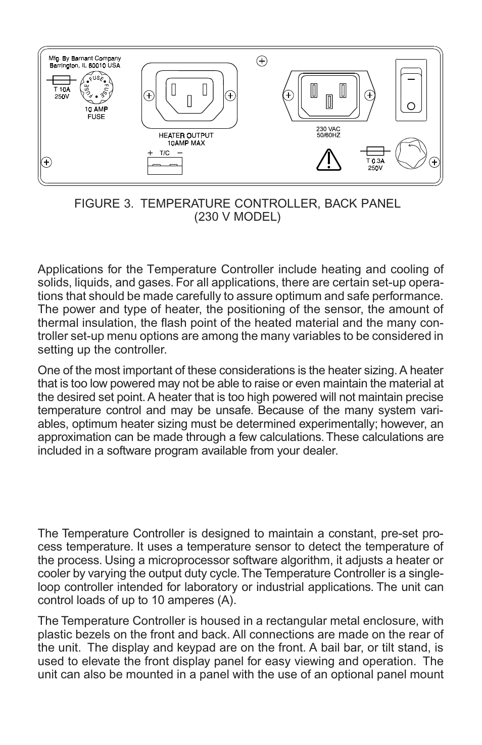 Application data, Description | Nova-Tech Digi-Sense Termperature Controller RS (Standard Models) User Manual | Page 6 / 30