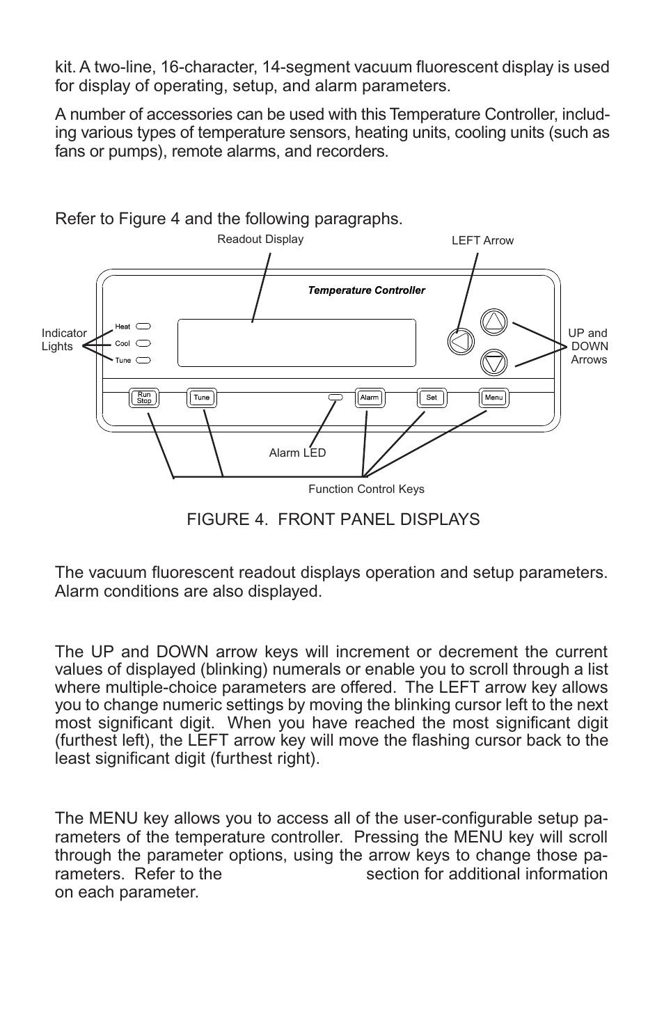 Control panel description | Nova-Tech Digi-Sense Termperature Controller RS (Standard Models) User Manual | Page 7 / 30