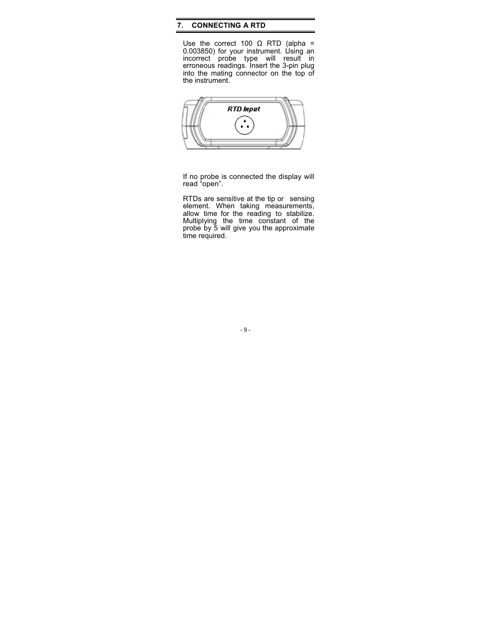 Nova-Tech Temp 360 Datalogging RTD Thermometer User Manual | Page 13 / 42