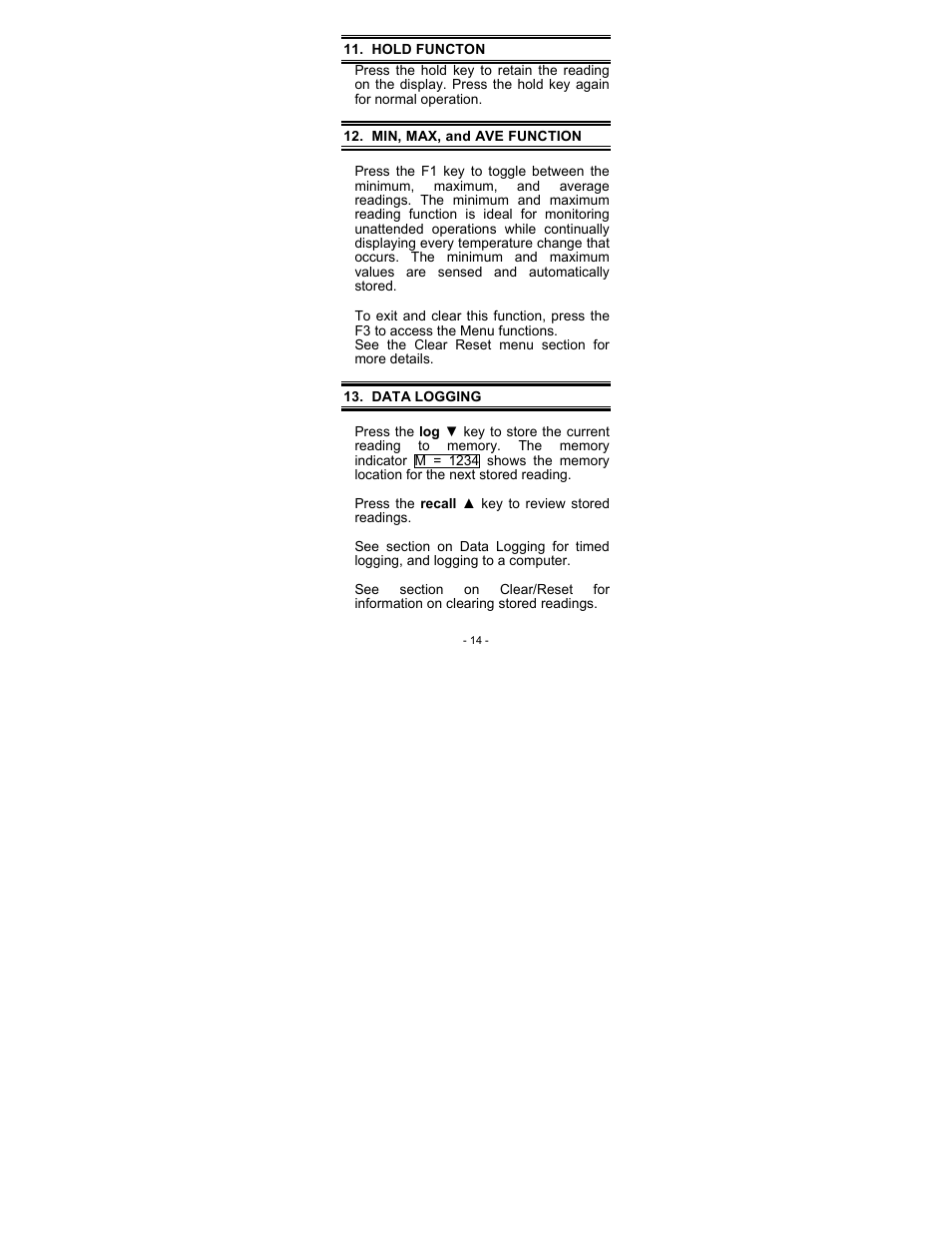 Nova-Tech Temp 360 Datalogging RTD Thermometer User Manual | Page 18 / 42
