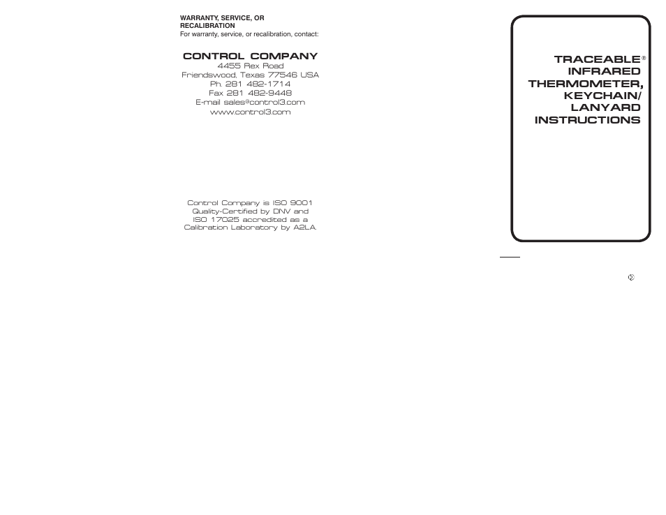 Nova-Tech 4477 TRACEABLE INFRARED THERMOMETER KeyChaIn_lanyard User Manual | Page 2 / 2