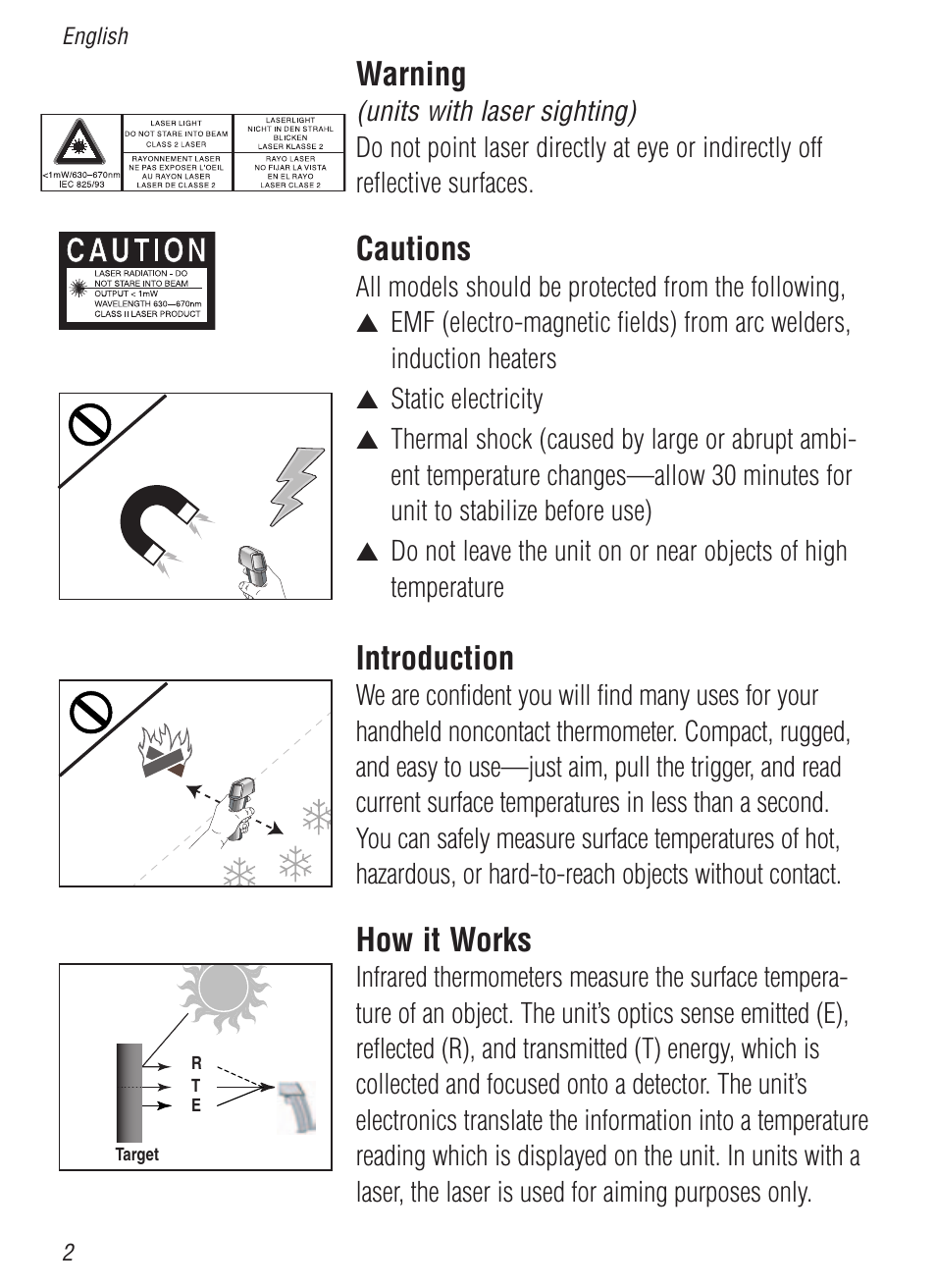 Warning, Cautions, Introduction | How it works | Nova-Tech WD-39641-04 User Manual | Page 2 / 6