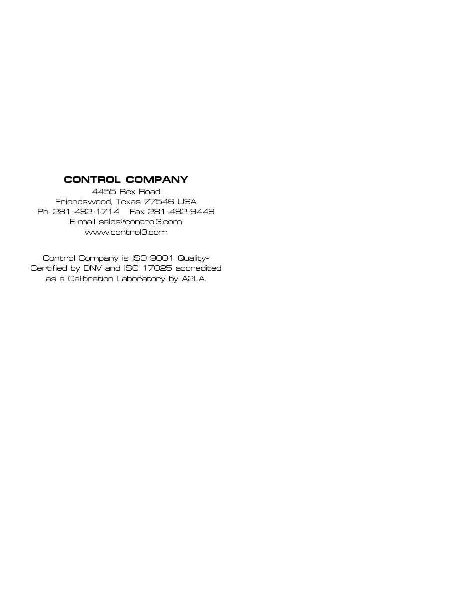 Control company | Control Company 4045 ALARM THERMOMETER User Manual | Page 2 / 2