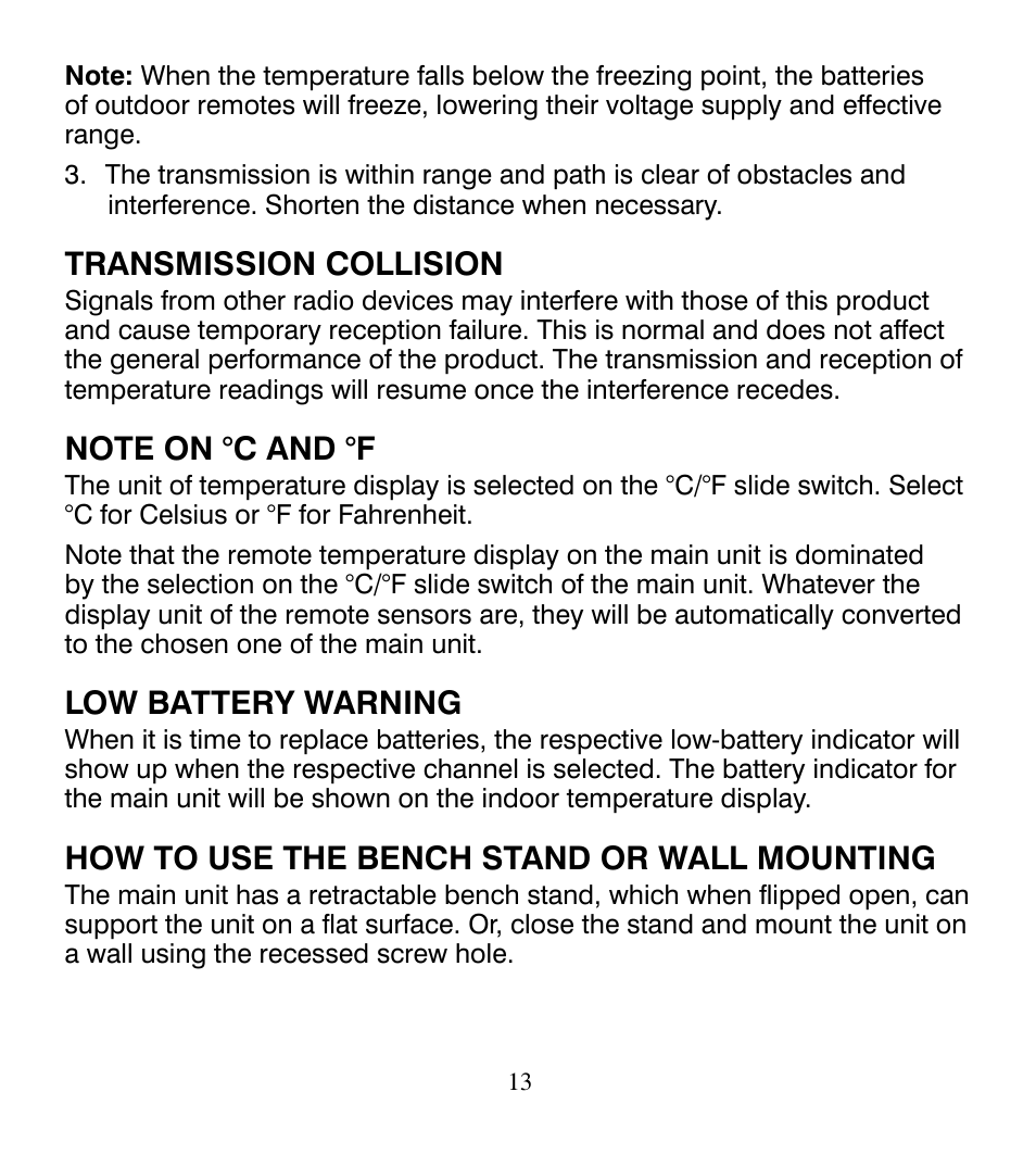 Control Company 4115 RADIO-SIGNAL REMOTE THERMOMETER User Manual | Page 13 / 18