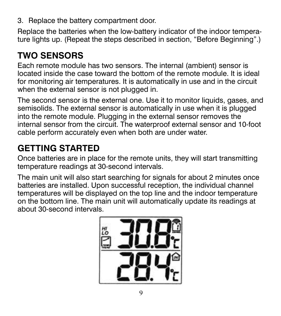 Control Company 4115 RADIO-SIGNAL REMOTE THERMOMETER User Manual | Page 9 / 18