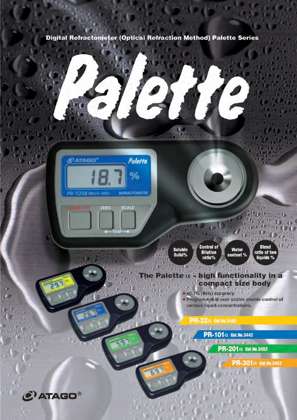 Nova-Tech Atago PR-a Palette Series Industry User Manual | 4 pages