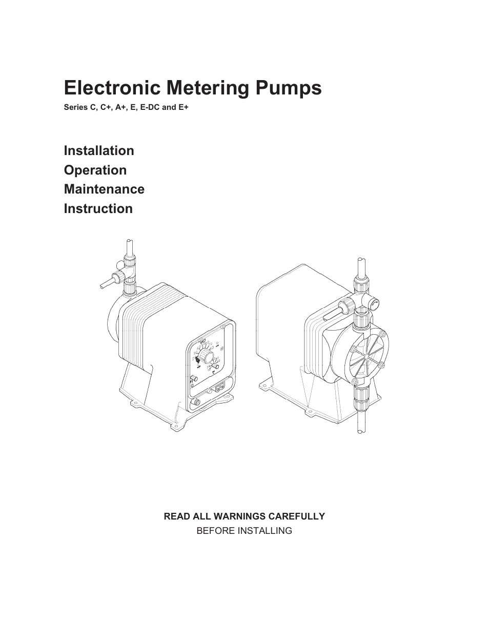 Nova-Tech Pulsatron Plus Series ET User Manual | 17 pages