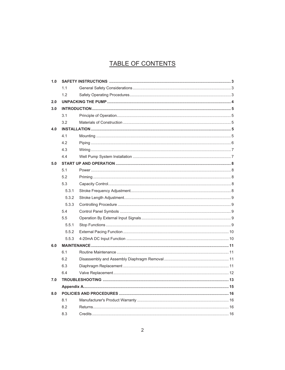 Nova-Tech Pulsatron Plus Series ET User Manual | Page 2 / 17