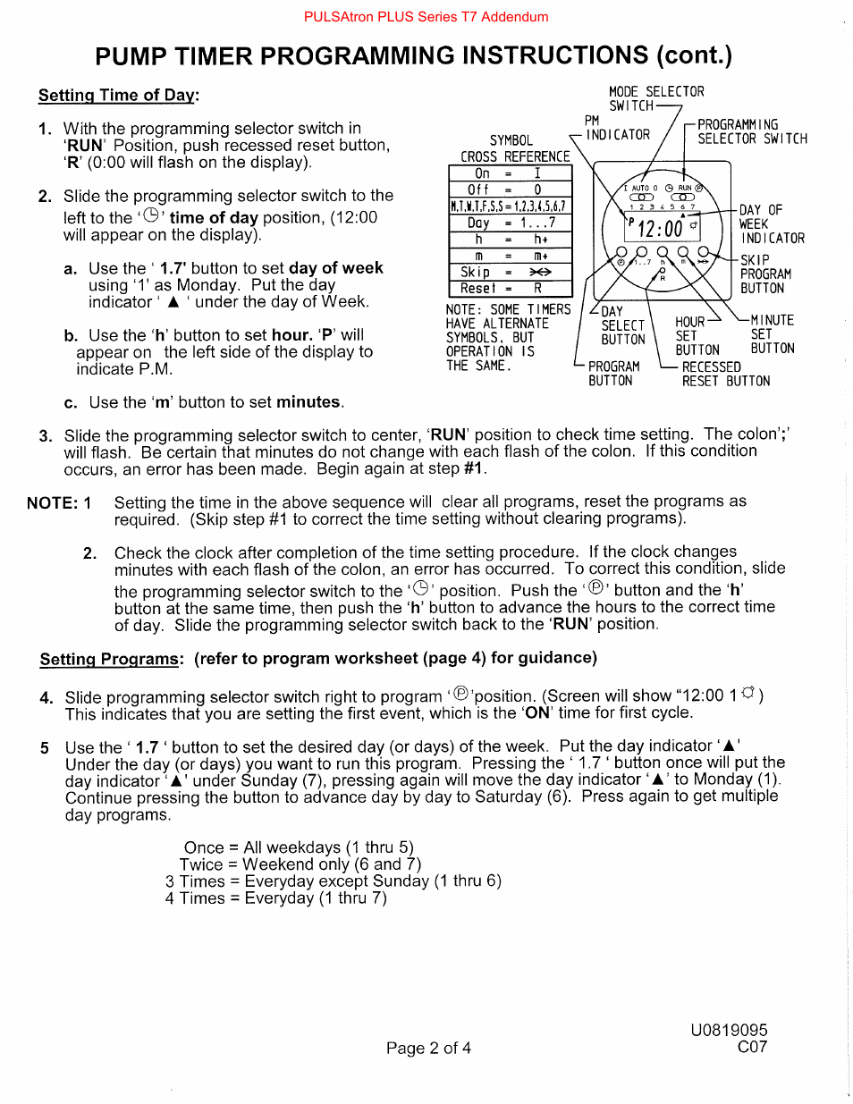 Nova-Tech Pulsatron Plus Series T7 User Manual | Page 20 / 23