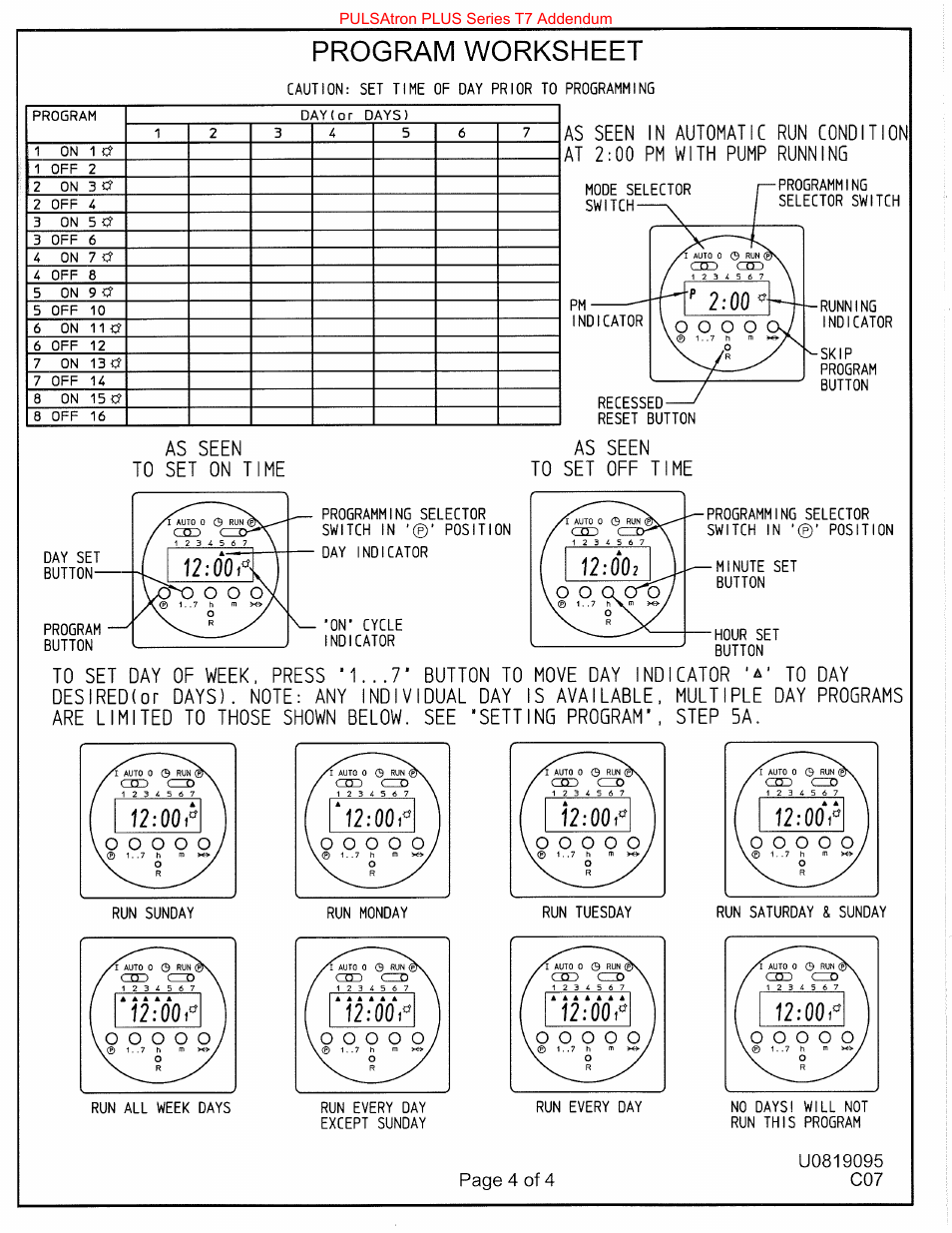 Nova-Tech Pulsatron Plus Series T7 User Manual | Page 22 / 23
