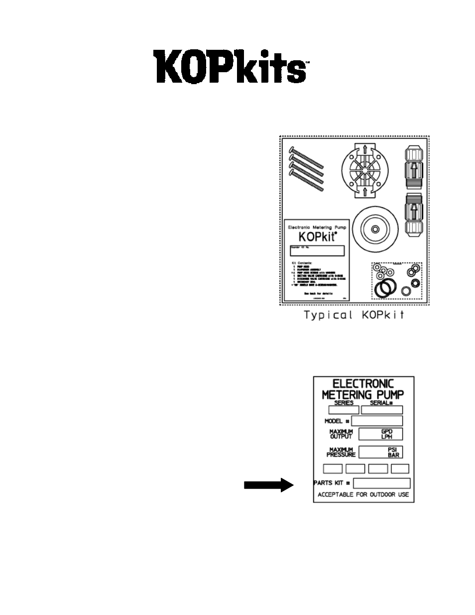 Selecting a kopkit | Nova-Tech Pulsatron Series MP User Manual | Page 31 / 31