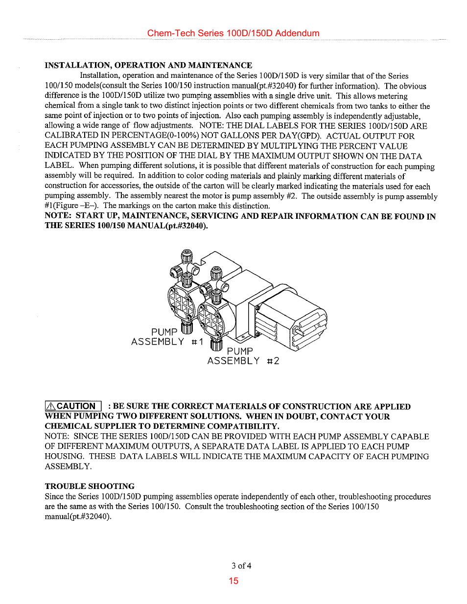 Nova-Tech Chem-Tech Series 100D-150D User Manual | Page 15 / 16