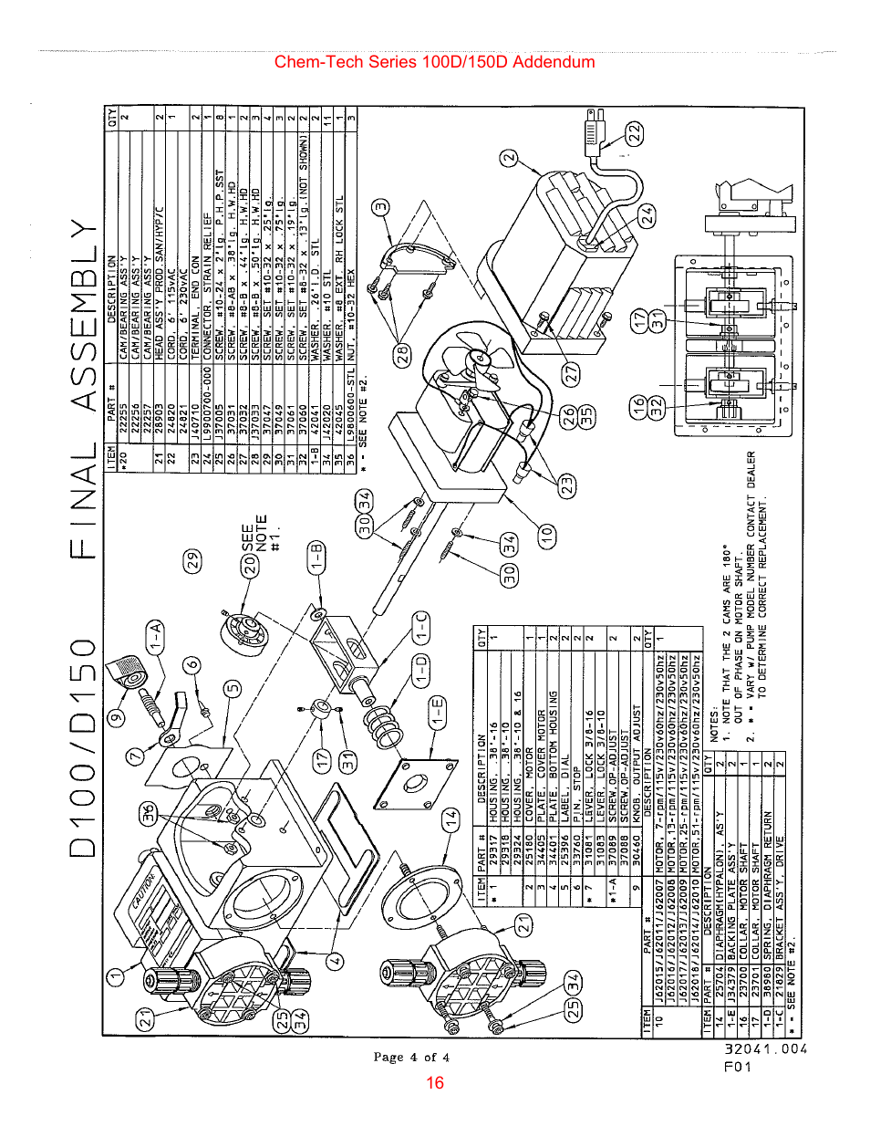 Nova-Tech Chem-Tech Series 100D-150D User Manual | Page 16 / 16