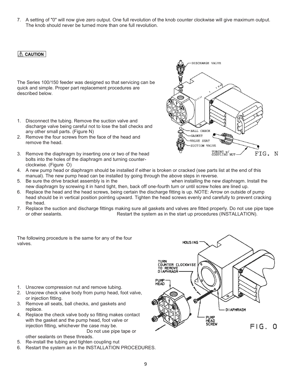 Servicing and repairs, Ball checks and valve seat replacement | Nova-Tech Chem-Tech Series 100D-150D User Manual | Page 9 / 16