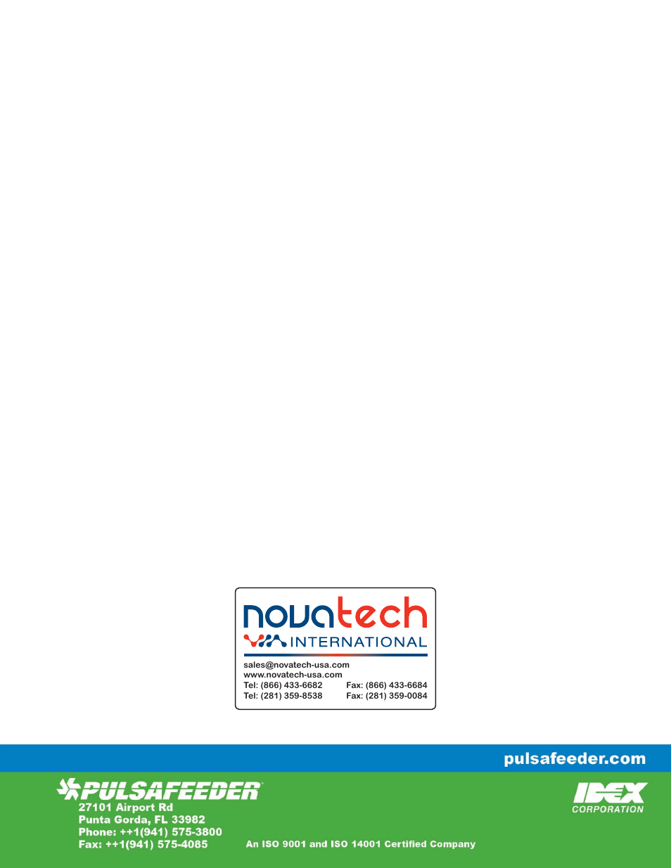 Nova-Tech Pulsafeeder OMNI DC2-DC6 User Manual | Page 46 / 46