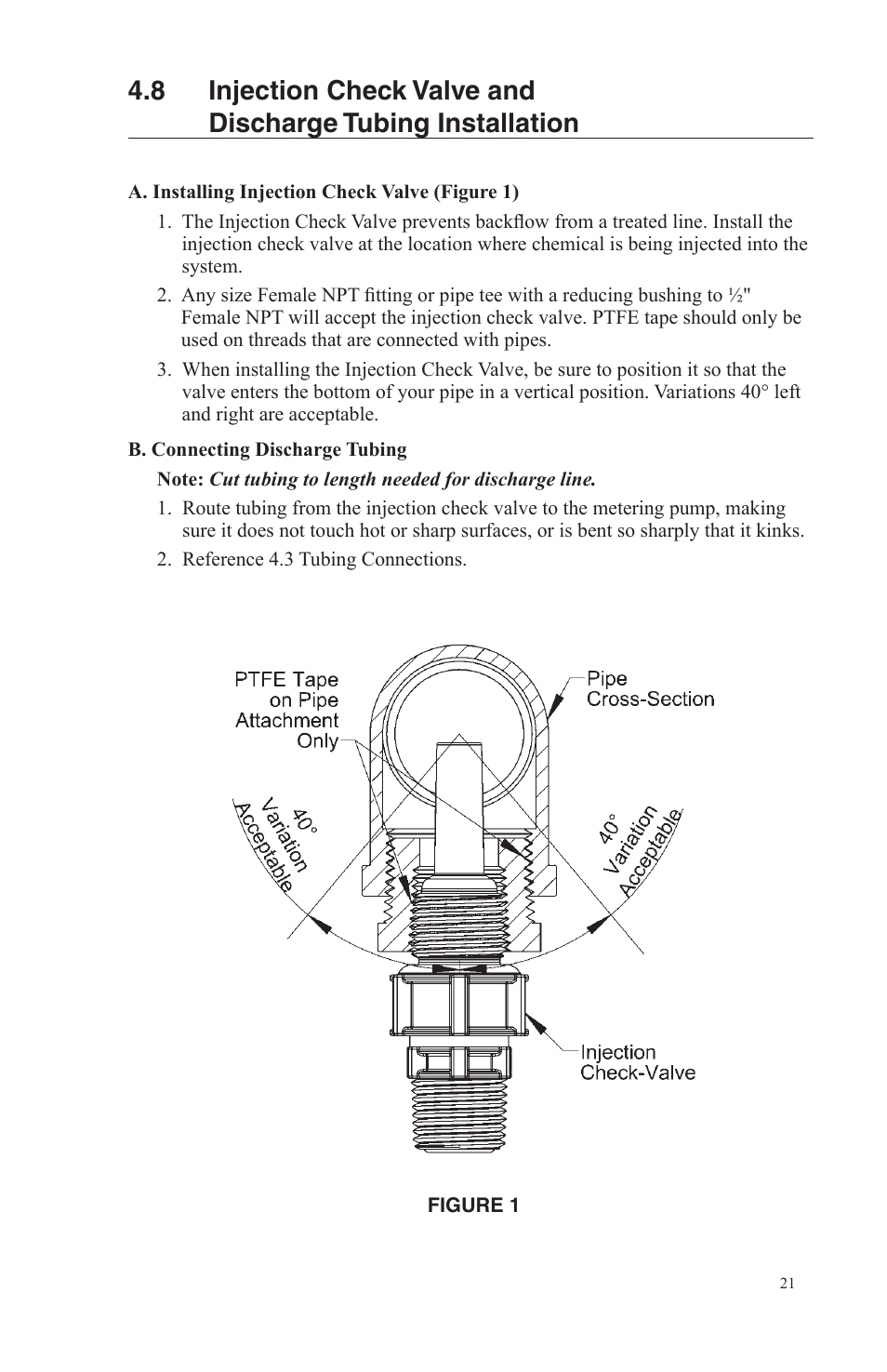 Nova-Tech LMI Series AA-B-C-E-J-P Metering Pumps User Manual | Page 21 / 44