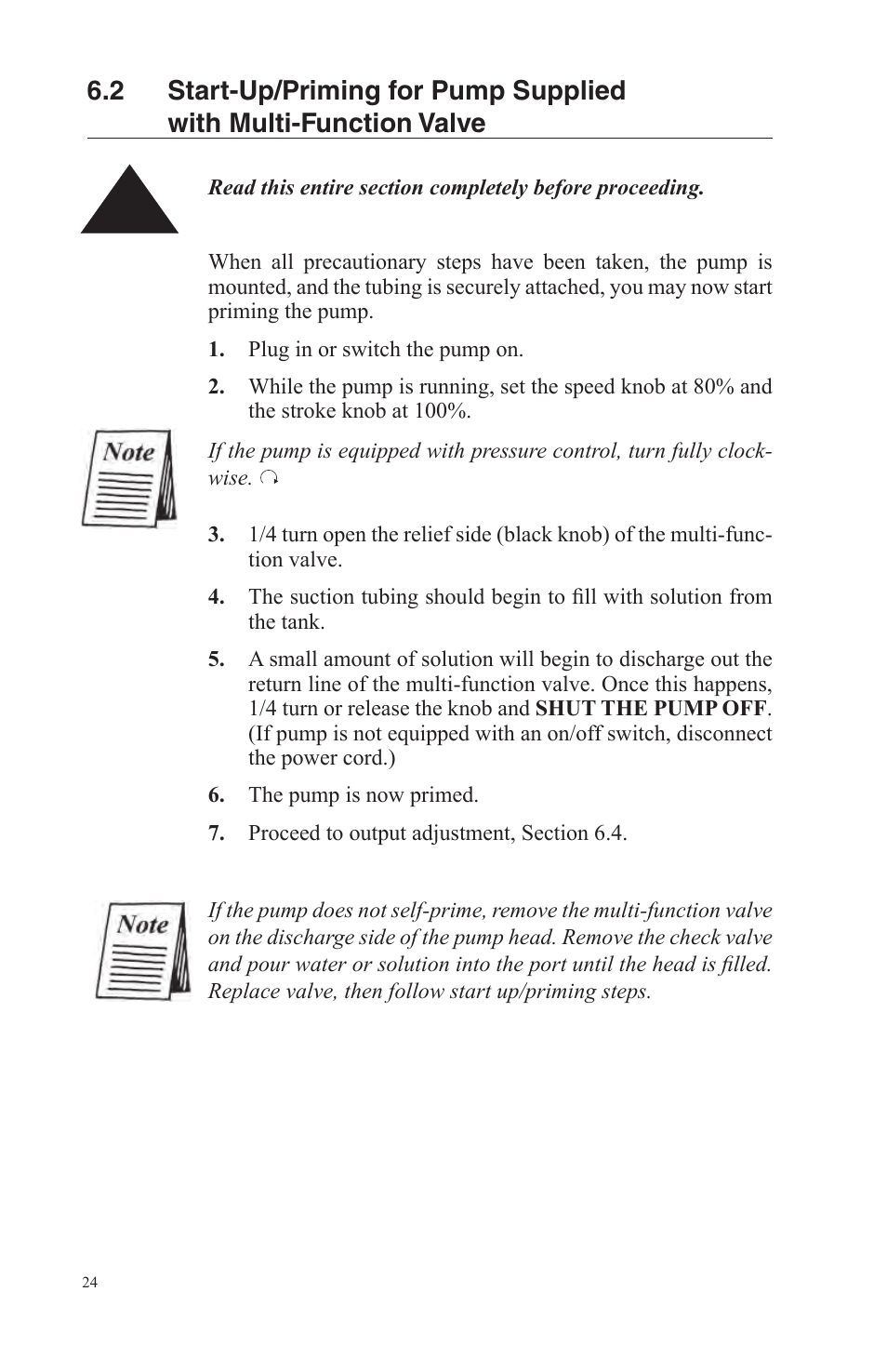 Nova-Tech LMI Series AA-B-C-E-J-P Metering Pumps User Manual | Page 24 / 44