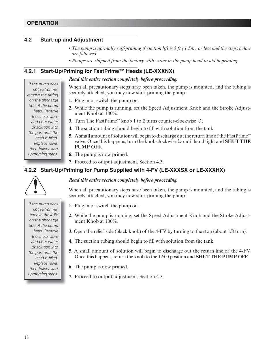 Nova-Tech LMI Roytronic Excel Series AD Metering Pump User Manual | Page 18 / 44