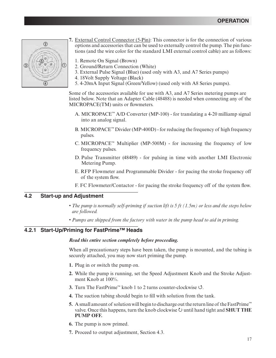 Nova-Tech LMI Roytronic Series A Metering Pump User Manual | Page 17 / 40