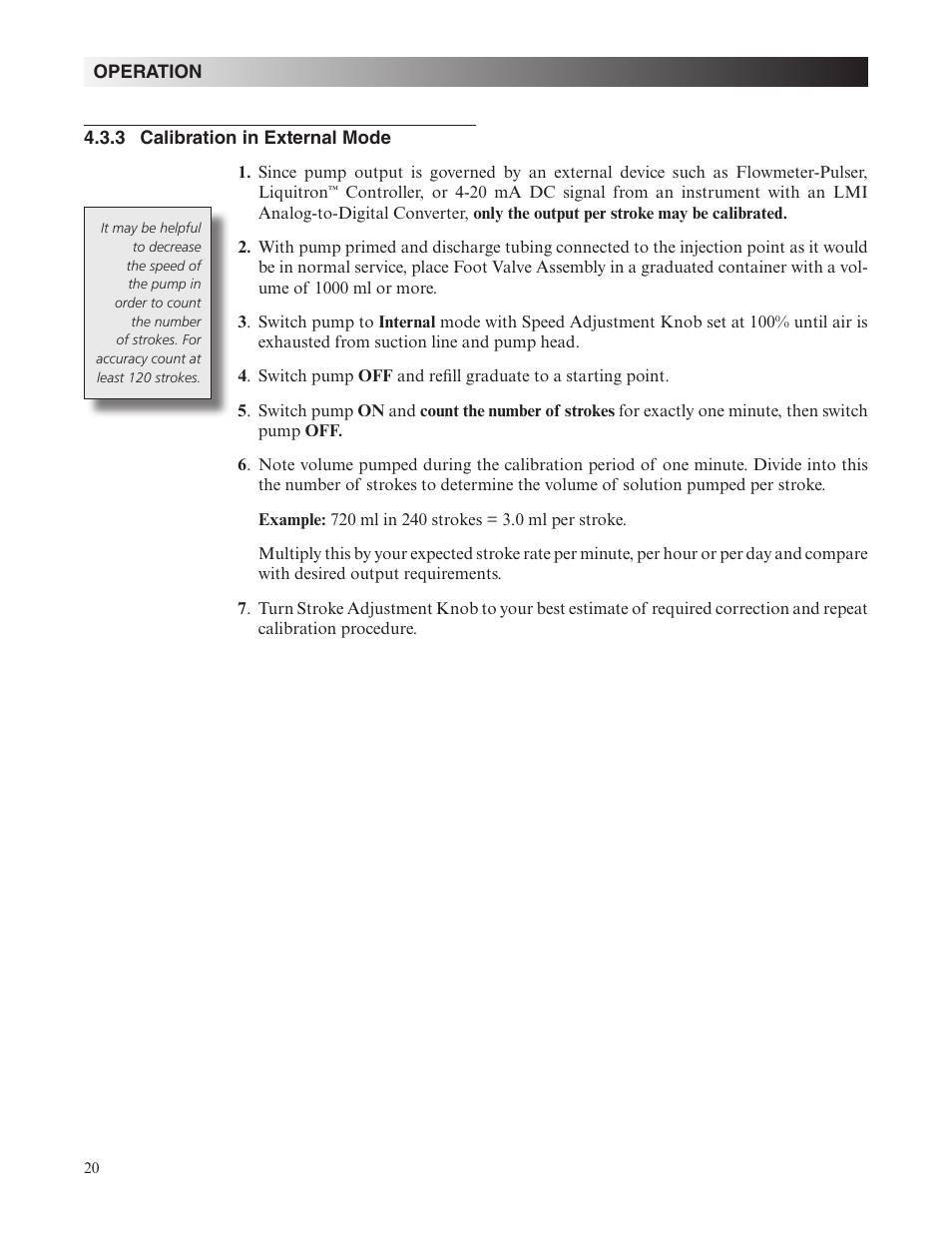 Nova-Tech LMI Roytronic Series A Metering Pump User Manual | Page 20 / 40