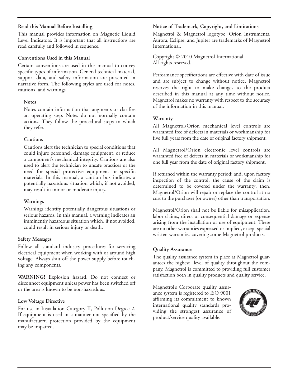 Orion Instruments Atlas User Manual | Page 2 / 20