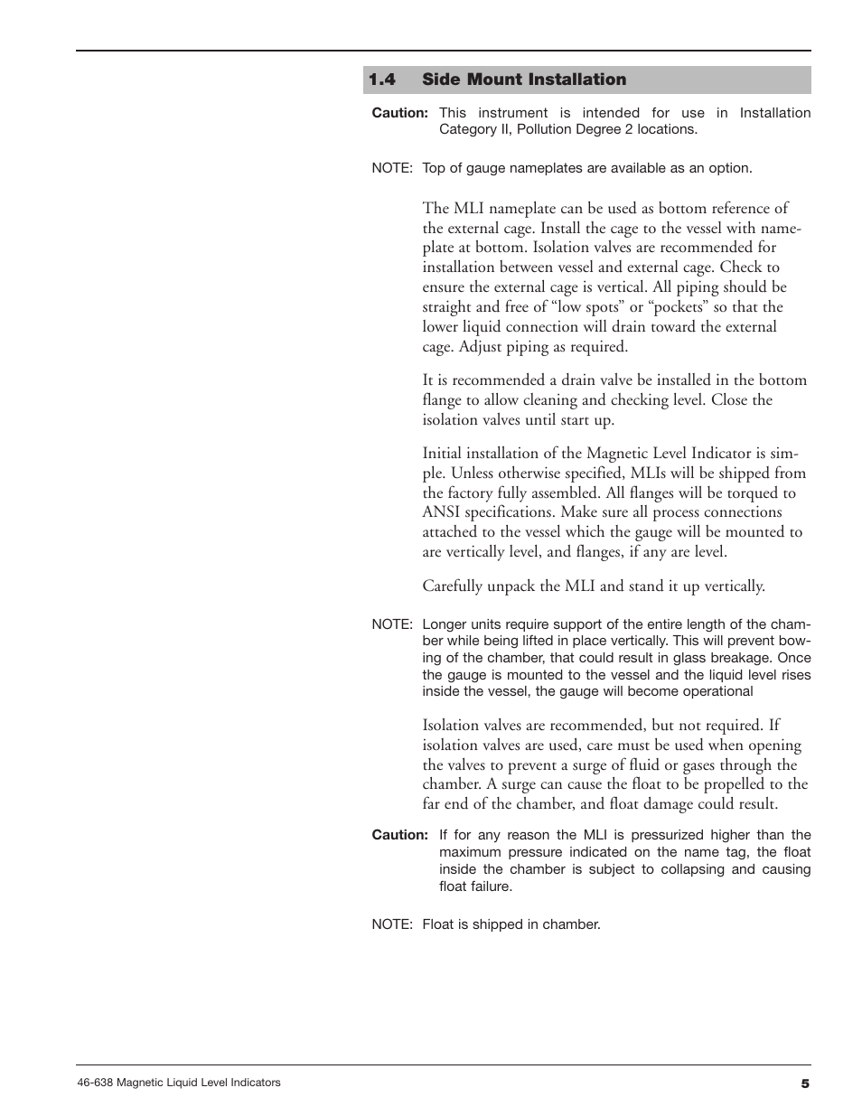 4 side mount installation | Orion Instruments Atlas User Manual | Page 5 / 20
