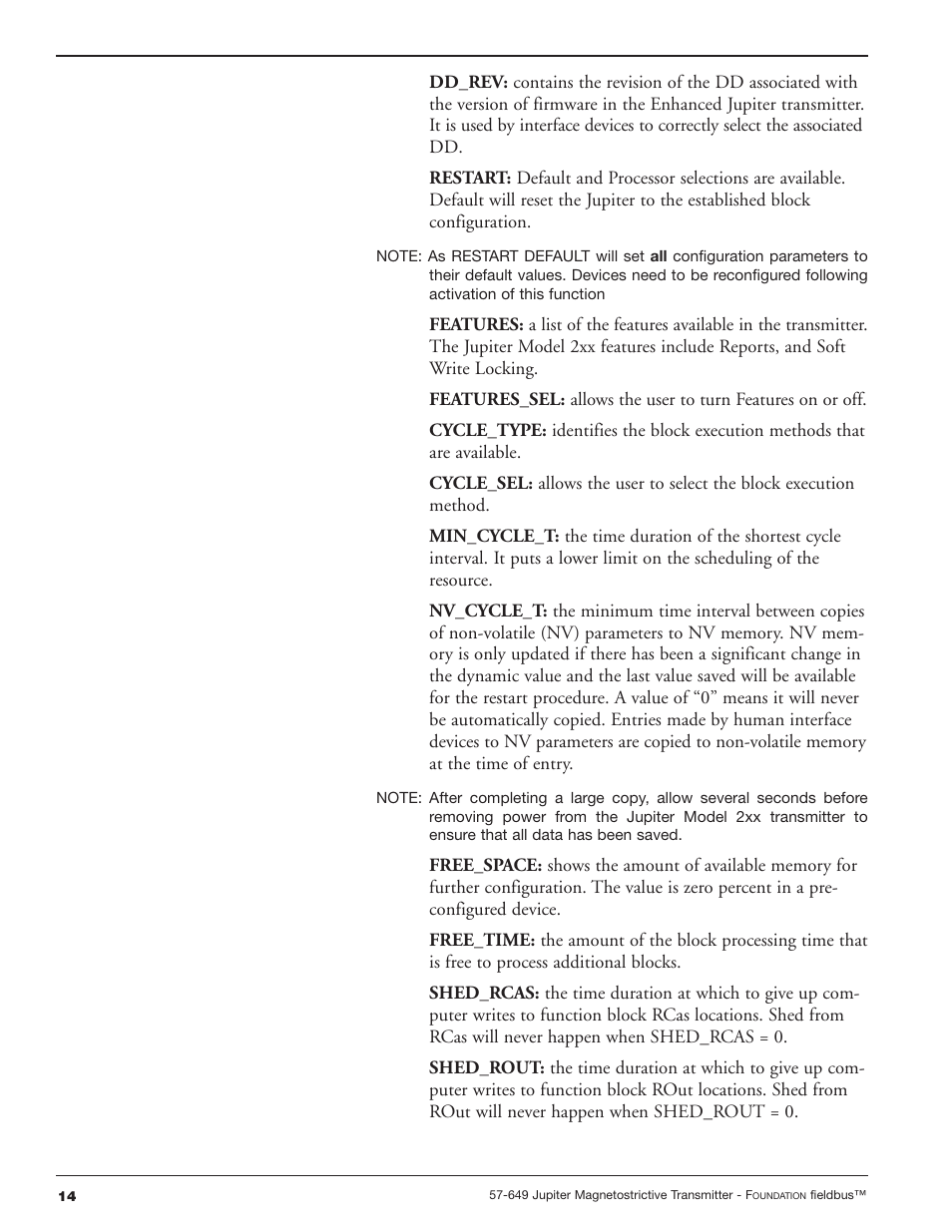 Orion Instruments Jupiter 2xx FOUNDATION Fieldbus User Manual | Page 14 / 32