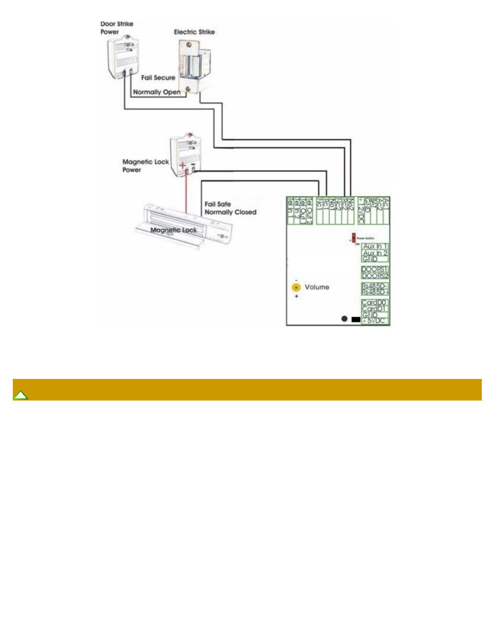 Input devices and door sensor wiring diagram | Pach and Company Quantum QC Series Manual User Manual | Page 9 / 39