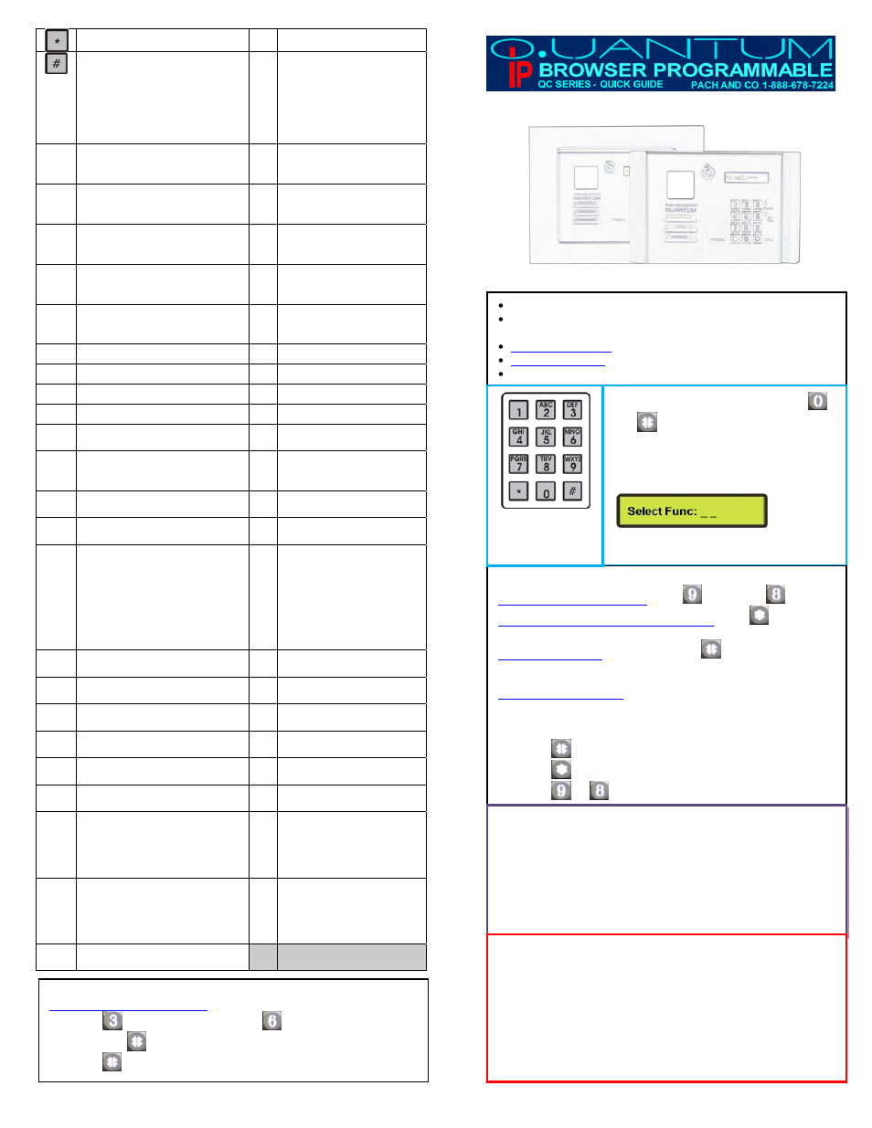 Pach and Company Quantum QC Series Quick Guide User Manual | 2 pages