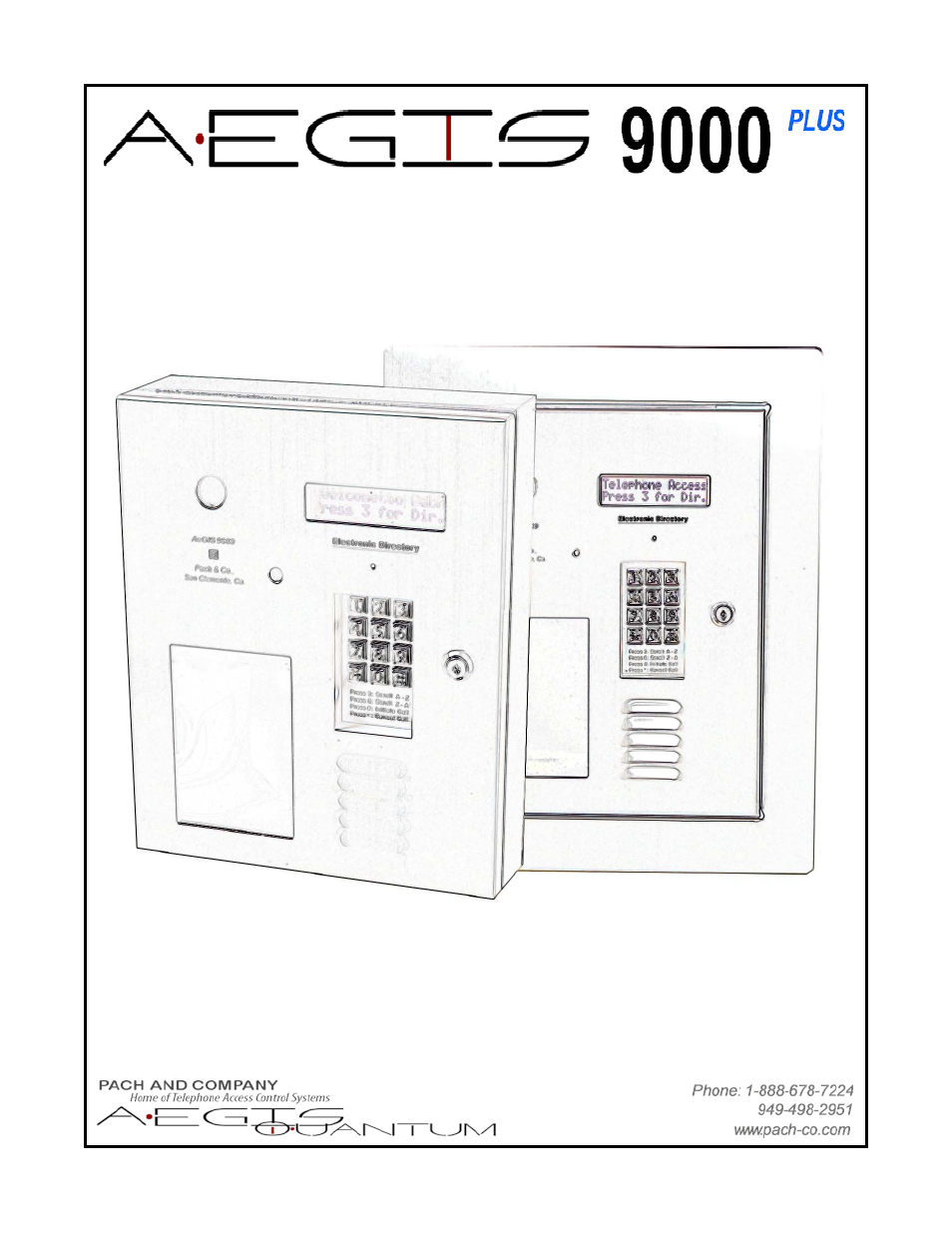 Pach and Company AeGIS 9000P Series Manual User Manual | 45 pages