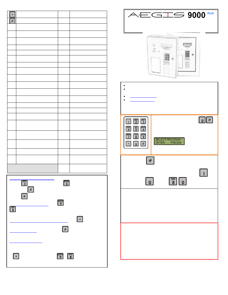 Pach and Company AeGIS 9000P Series Quick Guide User Manual | 2 pages